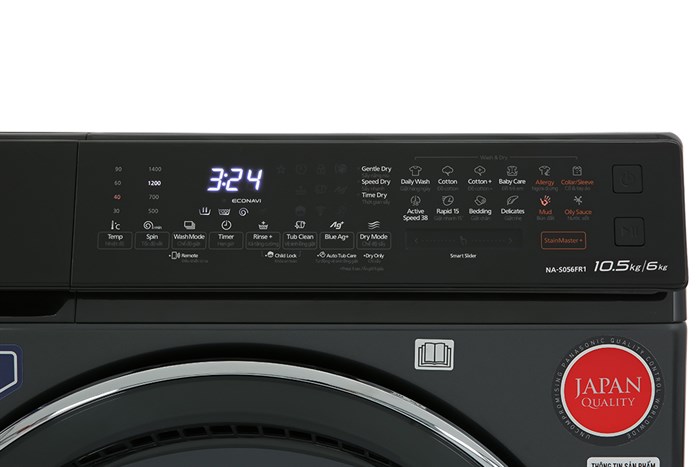 Máy giặt sấy Panasonic Inverter giặt 10.5 giặt –&nbsp; sấy 6 kg NA-S056FR1BV